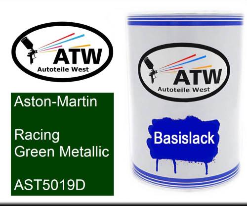 Aston-Martin, Racing Green Metallic, AST5019D: 500ml Lackdose, von ATW Autoteile West.